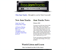 Tablet Screenshot of freejamtracks.com